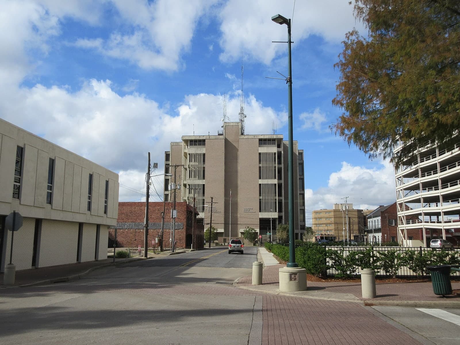 Main and Jefferson Streets in downtown Lafayette, Louisiana
